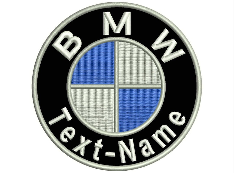 Parche Bordado Termoadhesivo BMW Personalizable BMW Custom Embroidered Patch imagen 2