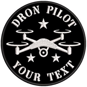 Fer pilote personnalisable DRON sur patch brodé image 5