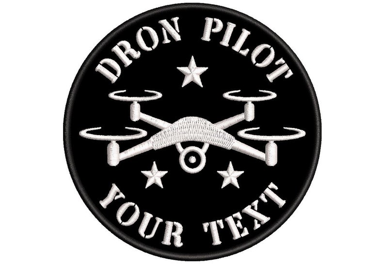 Fer pilote personnalisable DRON sur patch brodé image 5