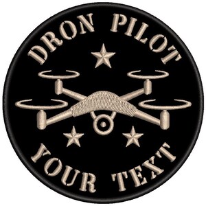 Fer pilote personnalisable DRON sur patch brodé image 6