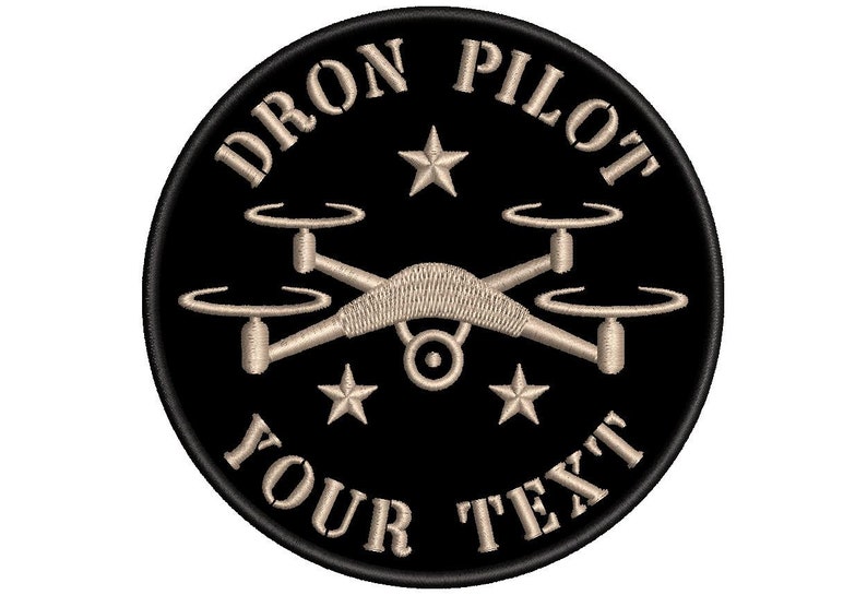 Fer pilote personnalisable DRON sur patch brodé image 6