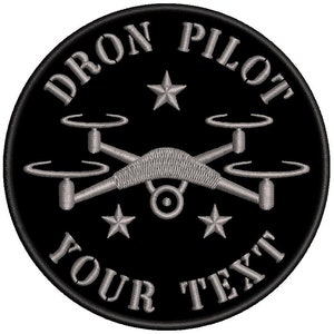 Fer pilote personnalisable DRON sur patch brodé image 2