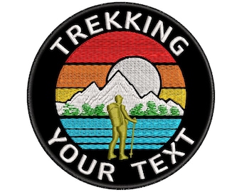 Parche Bordado Termoadhesivo TREKKING Personalizable (Custom Embroidered Patch)