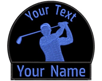 Customizable GOLF Thermoadhesive Embroidered Patch (Iron On Custom Embroidered Patch)