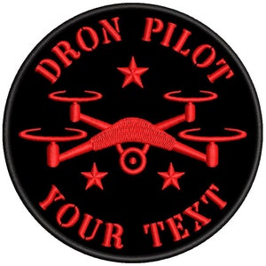 Fer pilote personnalisable DRON sur patch brodé image 3