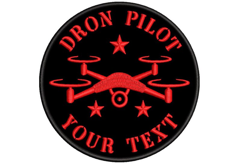 Fer pilote personnalisable DRON sur patch brodé image 3