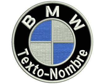 Parche Bordado Termoadhesivo BMW Personalizable (BMW Custom Embroidered Patch)