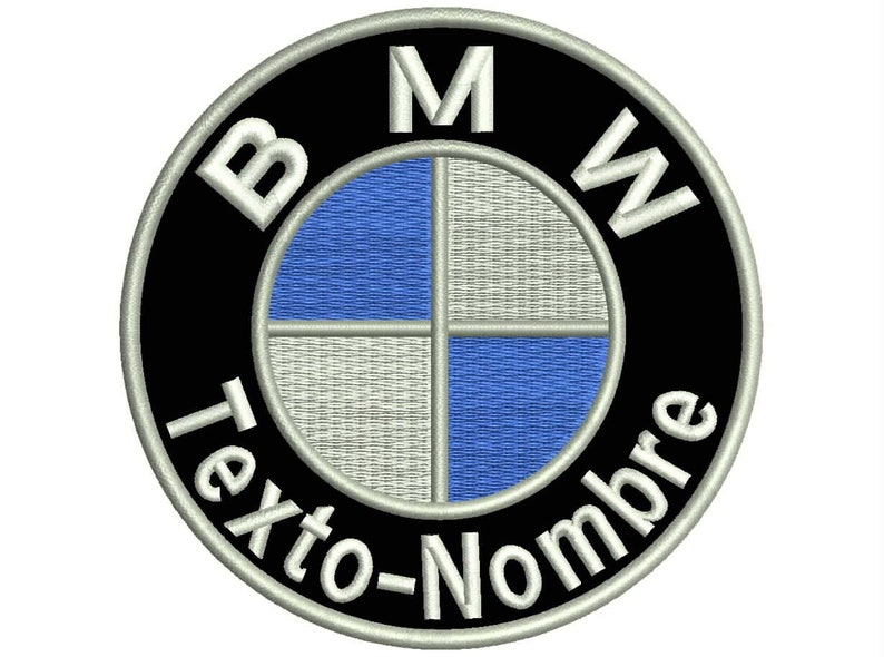 Parche Bordado Termoadhesivo BMW Personalizable BMW Custom Embroidered Patch imagen 1