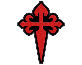 Patch 20 cm croce pesce 4 colori termoadesiva | vendita online su