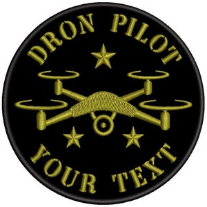 Fer pilote personnalisable DRON sur patch brodé image 4