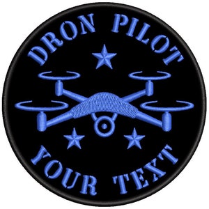 Fer pilote personnalisable DRON sur patch brodé image 1