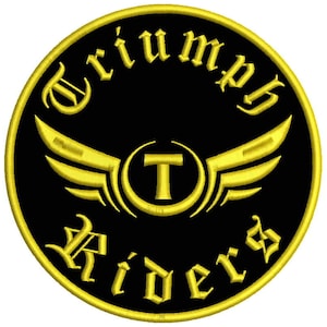 TRIUMPH Riders/Bikers Embroidered Patch