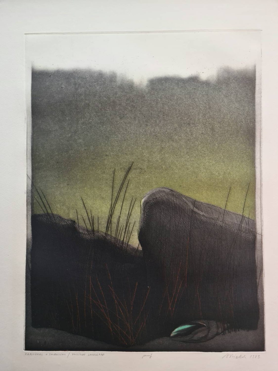 Limited Copper Etching Art Print Etsy