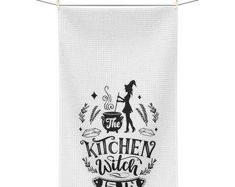 The Kitchen Witch Is In Tea Towel