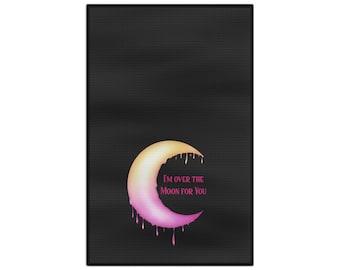 Over The Moon  Witch Tea Towel