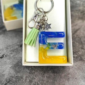 Ukraine personalized gift keychain custom keyring ukraine style  handmade gift  for teacher thanksgiving gift for her