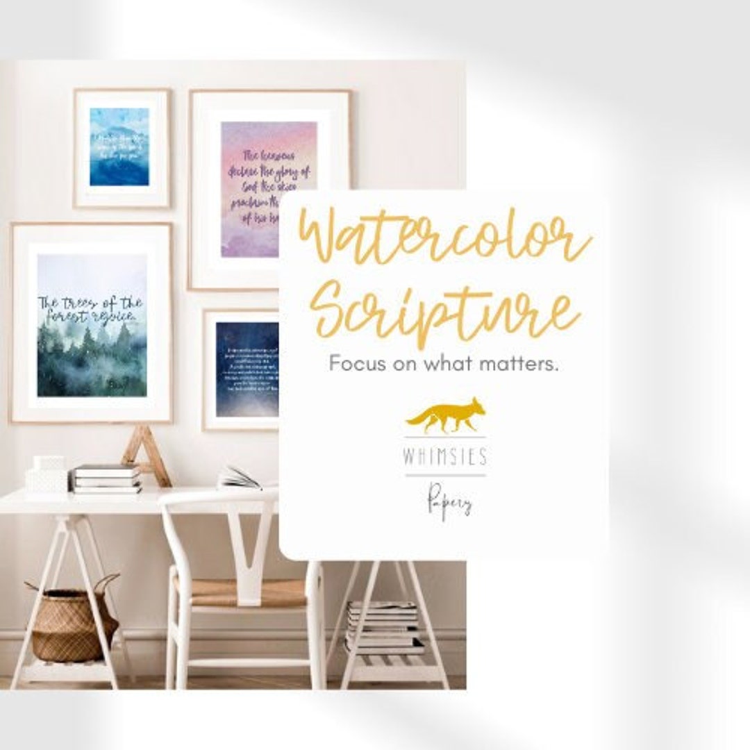 Scripture Watercolor Ice Printable Watercolor Scripture Art - Etsy