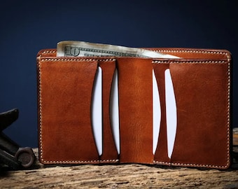 leather wallet, brown mens wallet, mens wallet bifold, mens billfold wallet, mens wallet leather, wallet for men.