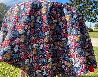 Military Themed Mink Blanket