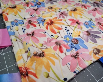 Wild Flower Themed Taggie Blanket