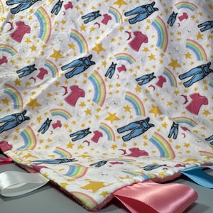 Taggiedeken met mevrouw R-thema