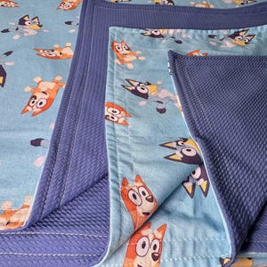Blue Dog Themed Blanket