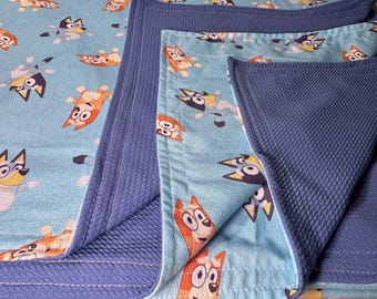 Blue Dog Themed Blanket