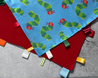 Caterpillar Themed Taggie Blanket