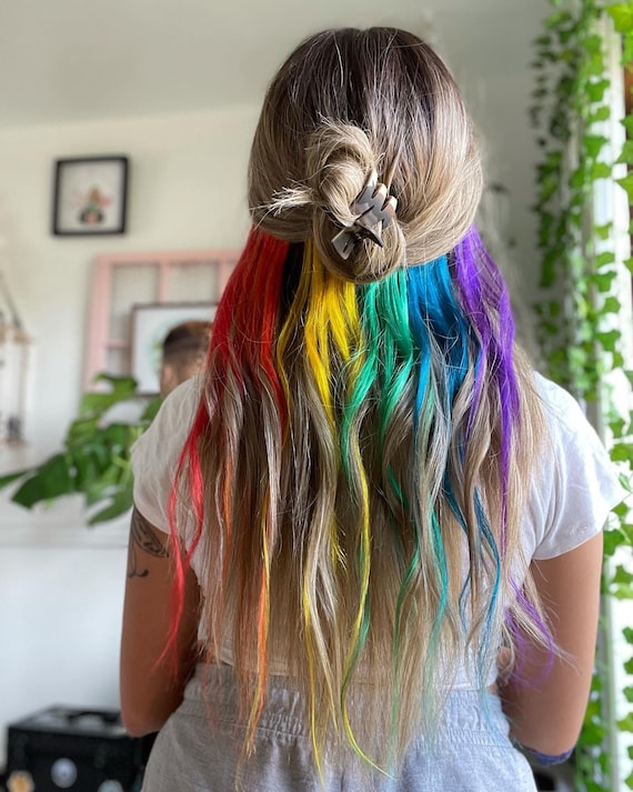 Peekaboo Rainbow Clip in Extensions Pride Pack 