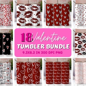 Valentine Tumbler png Bundle, Valentine Tumbler Sublimation Designs, Valentines Day Tumbler Wrap png, Sublimation Design Digital Download