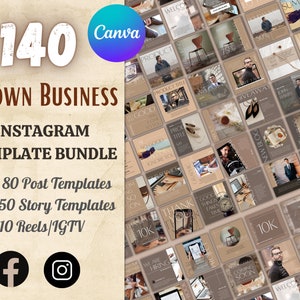 Canva Instagram Template Pack - 140 atemberaubende Designs - Social Media Vorlagen