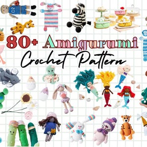 80+ Amigurumi Häkelanleitungen - Häkelanleitung | Digitaler Download | PDF | Amigurumi Häkelanleitung | Niedliches Häkelmuster