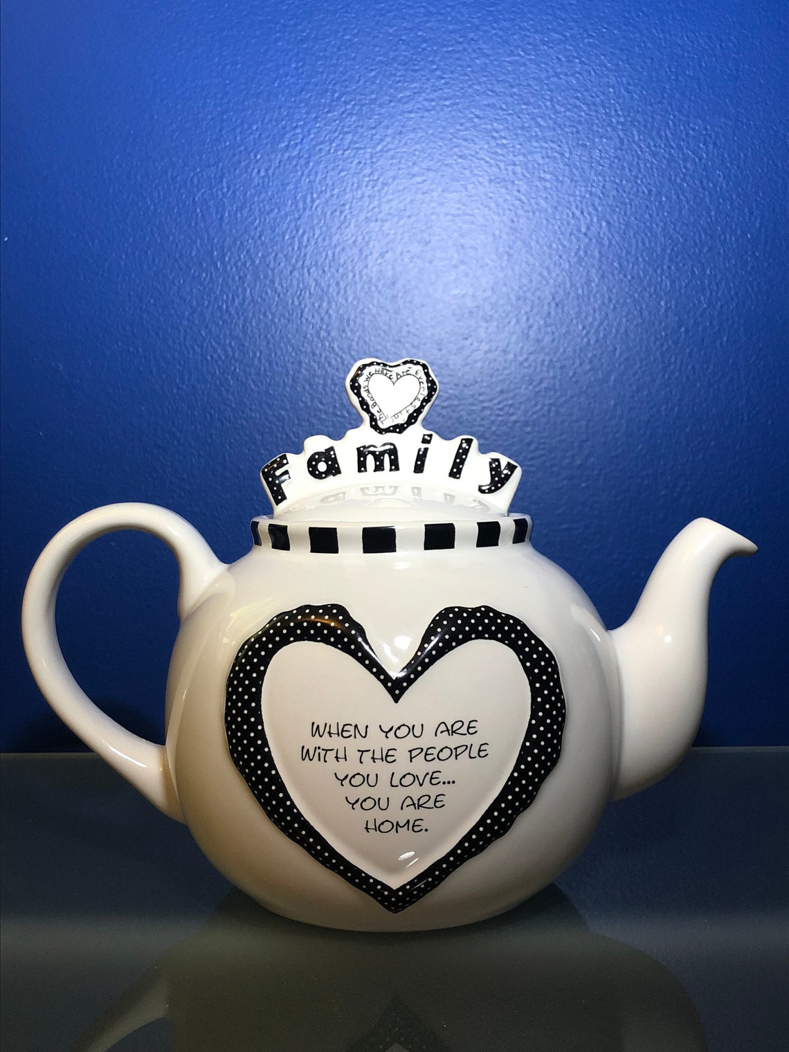 Family Ceramic Teapot by Enesco, Children of the Inner Light, Marci Etsy