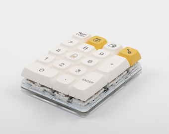 Mini Hot-swappable numpad met schakelaars en toetsdoppen