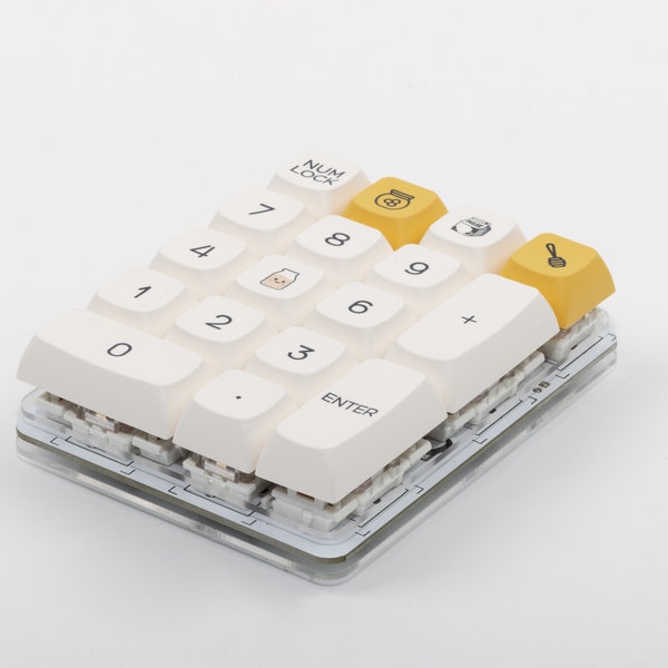 Mini Hot Swappable Numpad with Switches and Keycaps