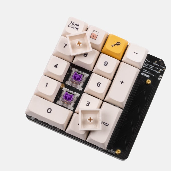 Mini Hot Swappable Touch Pad Numpad DIY Kit with Switches and Keycaps