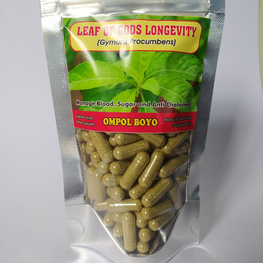 Natural Leaves of Gods Longevity Spinach Extract Capsules Etsy
