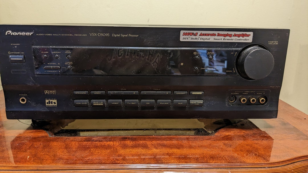 Pioneer VSXD509S A/V Receiver With Dolby Digital and DTS Etsy