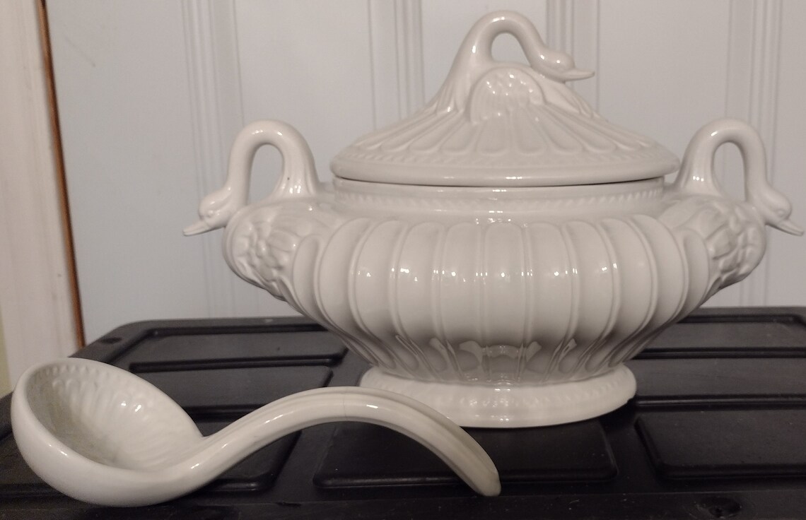 Tureen With the Ladle Made in Portugal Brand Mideramica. Etsy