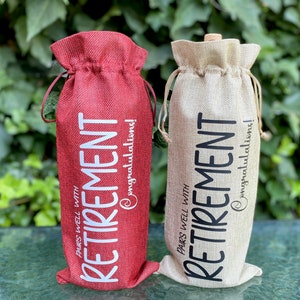 2025 Retirement Gifts Wine Bag - Retirement Wine Bags Wine Bottle Gift...
