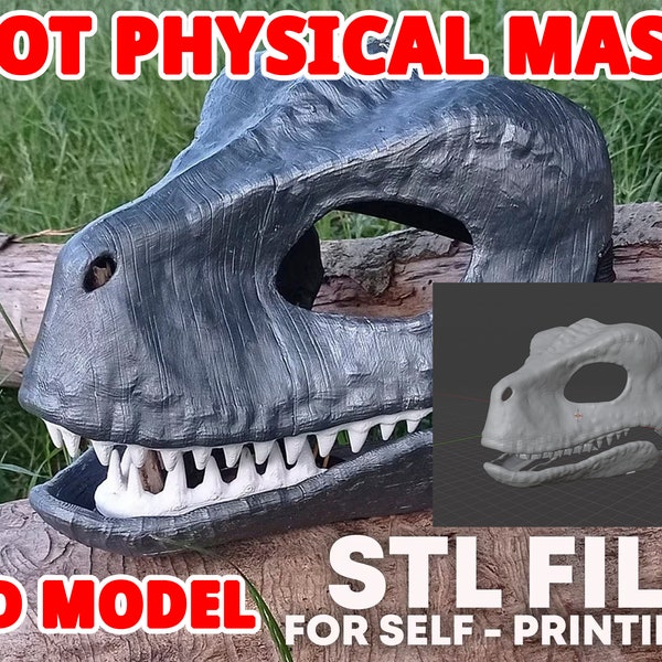 STL Model Raptor Mask 3D for print