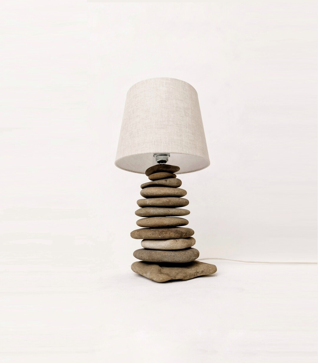 Stone Lamp Rock Lamp Natural Stone Lamp Table Lamp Etsy