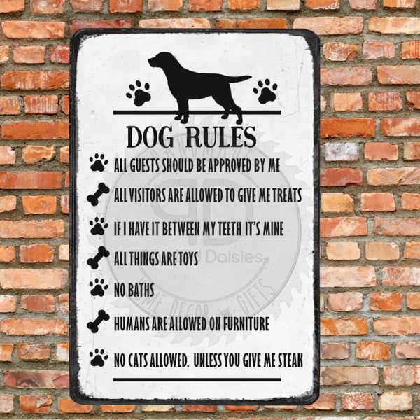Dog Rules for Humans Etsy