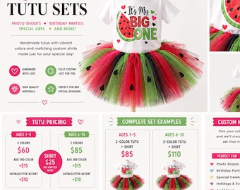 Custom Girls Tutu Outfit with Matching Shirt – Handmade Birthday & Photo Shoot Set