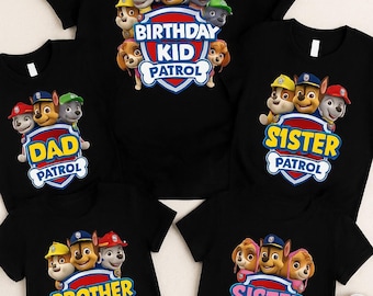Custom Family Birthday Shirts | Any Theme or Character | Kids & Adults | Personalized Party Shirts