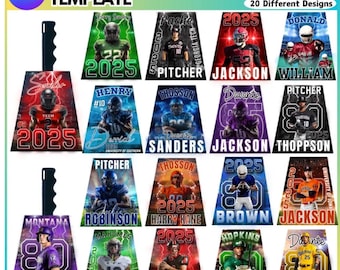 Editable Cowbell Template | Canva Football Design (Digital Download)