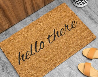 Hello There Coir Doormat, Nerd Decor, Housewarming Gift