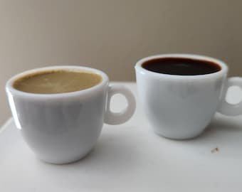 Mini Coffee Cup for Dollhouse, Fairy Garden, Miniature Scenes, 1:3 scale, 16" dolls, 18" dolls, 20" dolls, 1inx1.2in