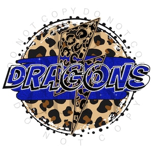 Dragons Mascot PNG ~ Team Spirit PNG ~ Mascot ~ Sublimation PNG