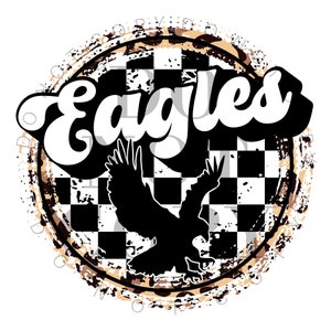 Retro Eagles Mascot PNG ~ Team Spirit PNG ~ Mascot ~ Sublimation PNG